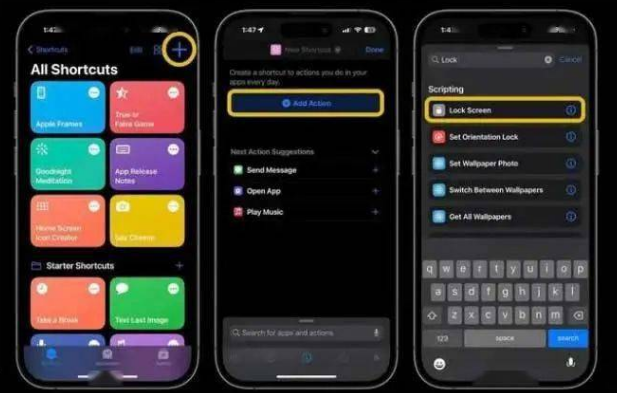 紫云苹果14锁屏维修店分享iPhone14升级iOS16.4后如何创建锁屏快捷方式 