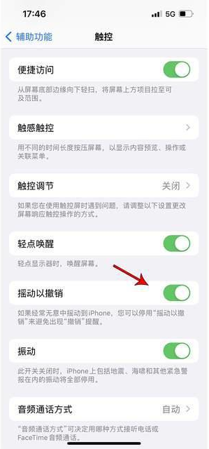 紫云苹果手机维修分享iPhone手机如何设置摇一摇删除文字 